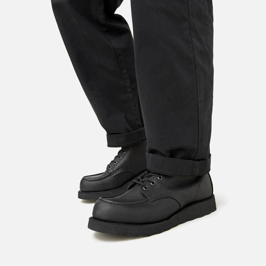 Red Wing Men's Classic Moc 6-inch Boot in Black Harness Leather