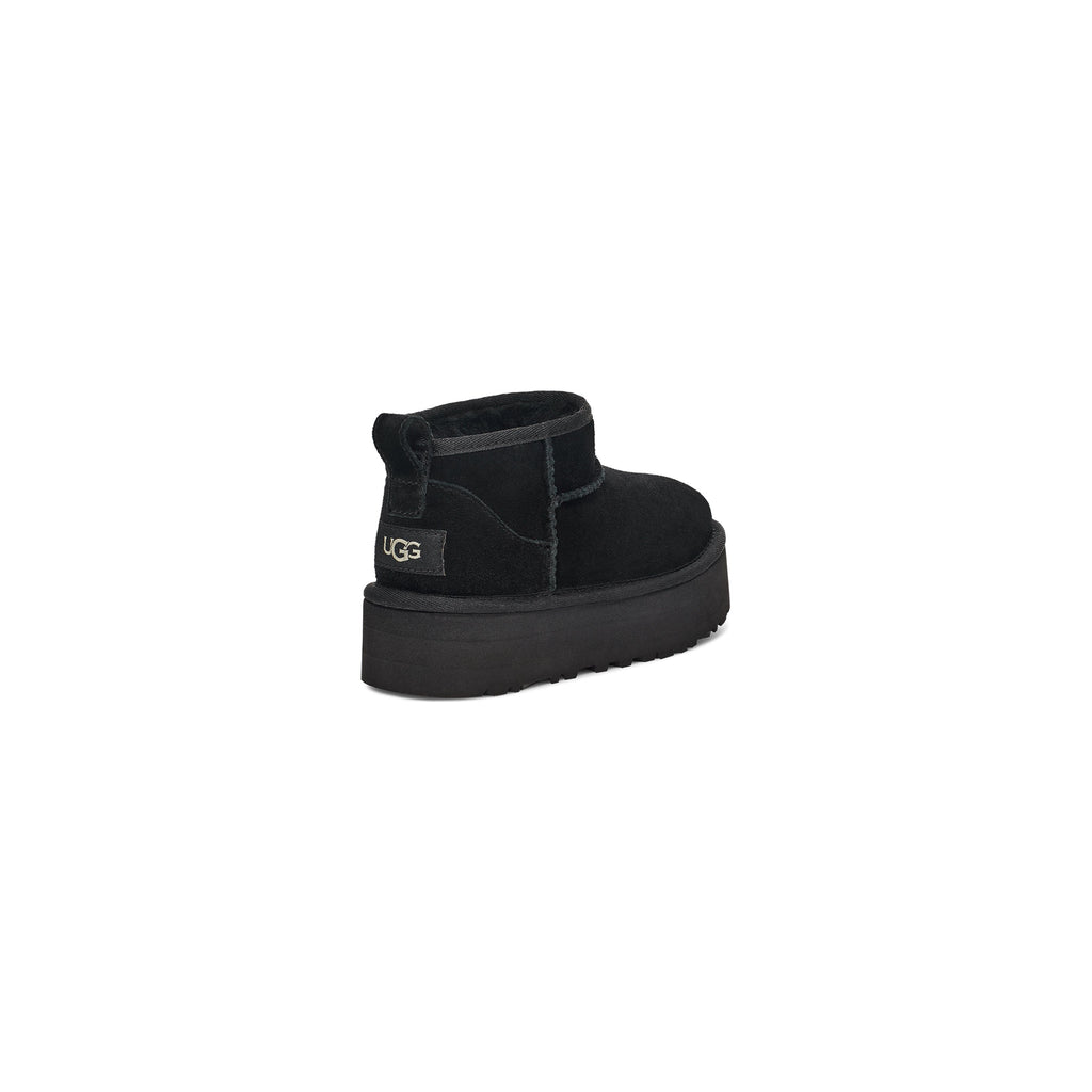 UGG Kid's Classic Ultra Mini Platform in Black