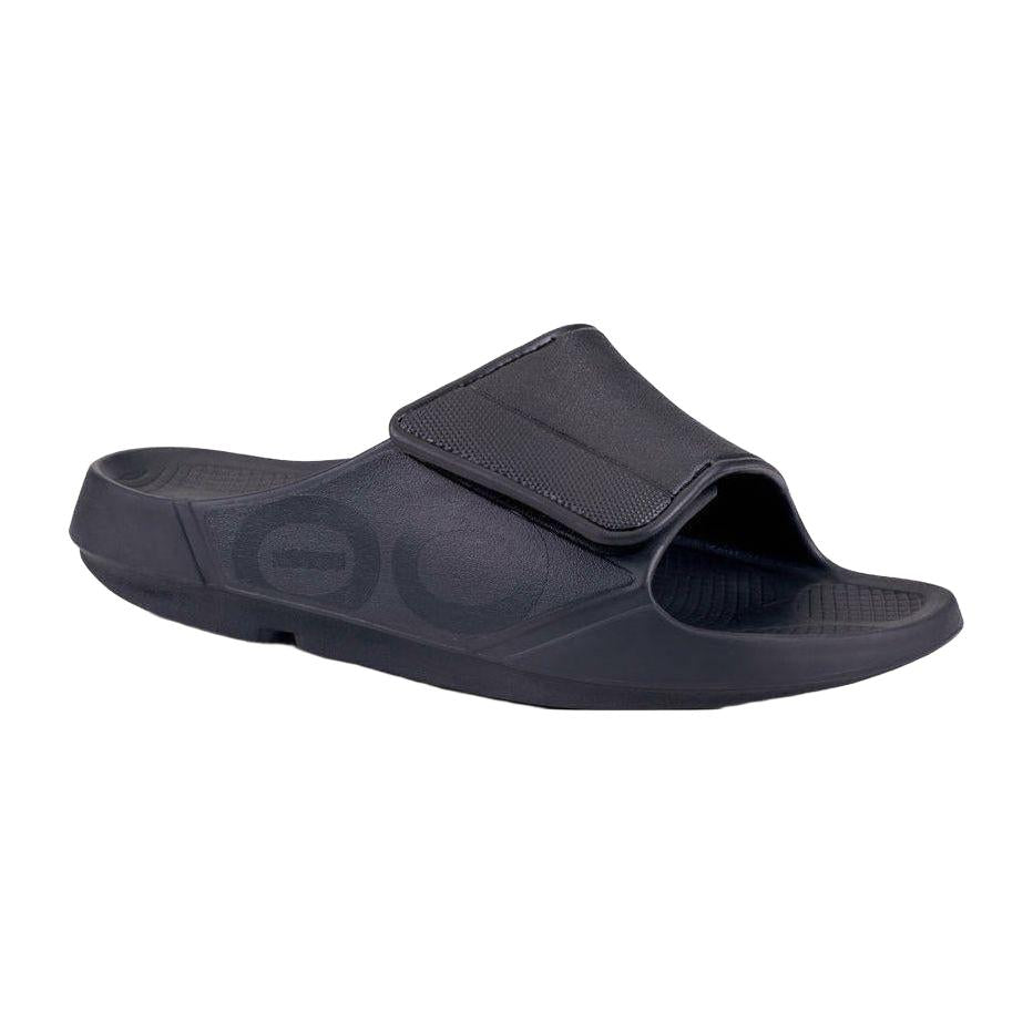 OOFOS Unisex Ooahh Sports Flex Sandals in Black Matte