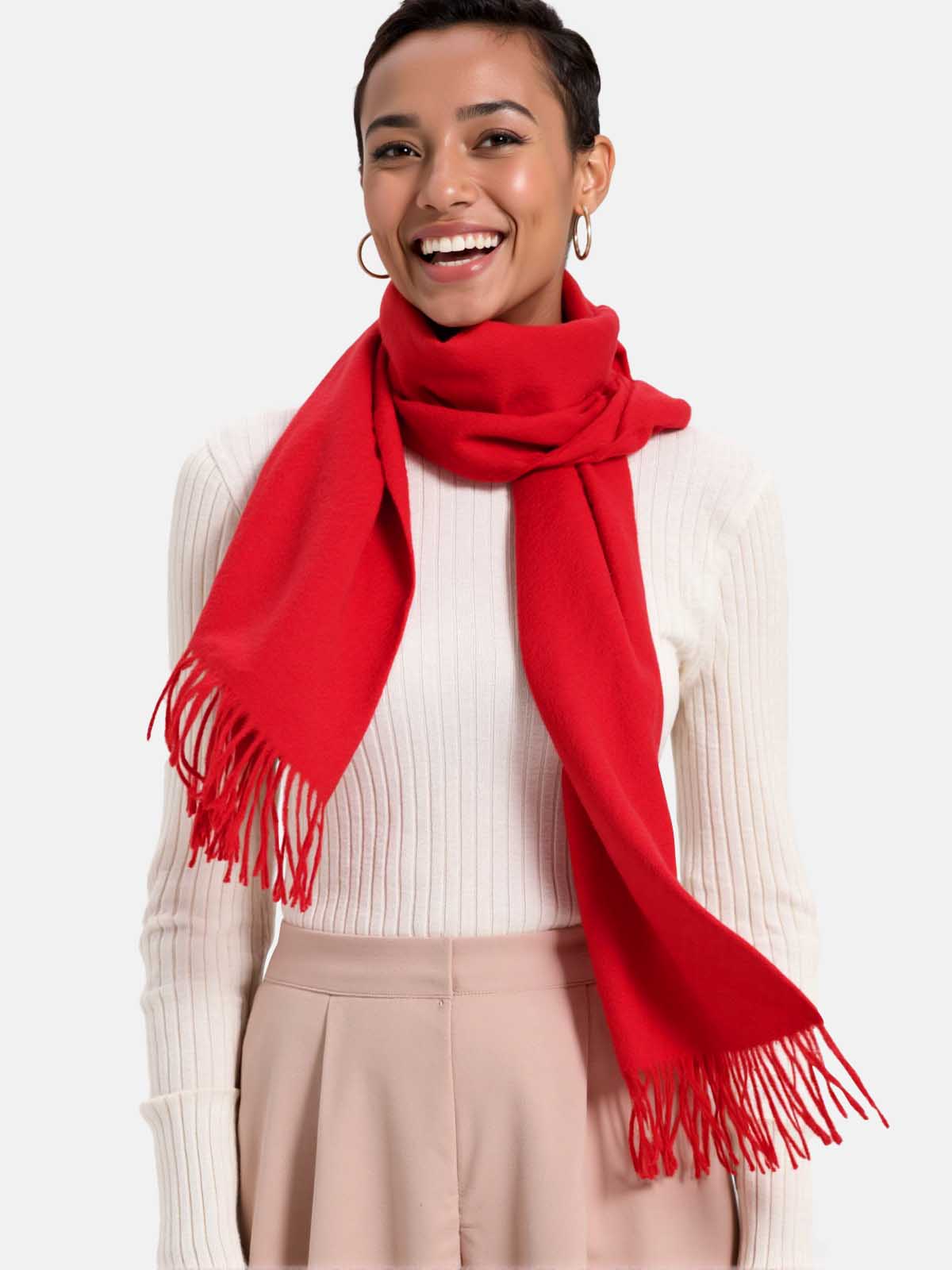 Red Cashmere Scarf