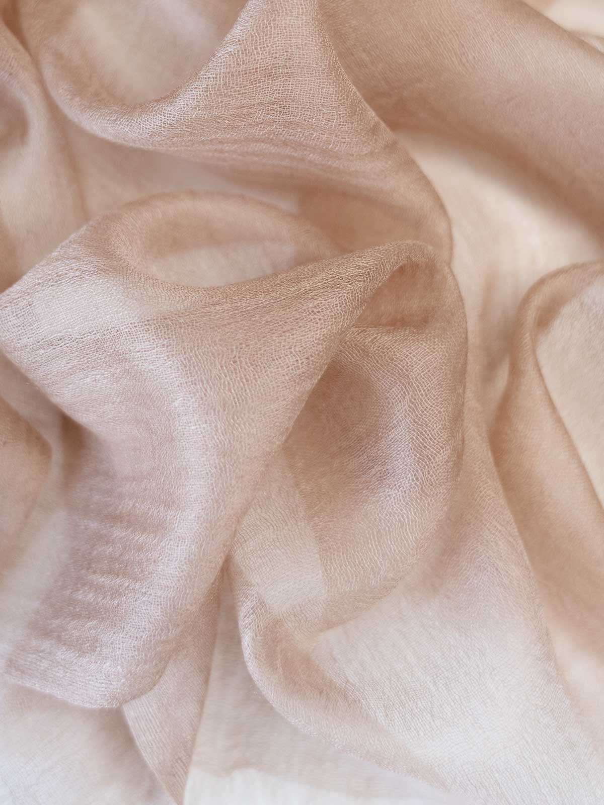Featherlight Camel Cashmere Scarf