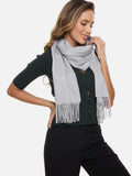 Silver Cashmere Scarf