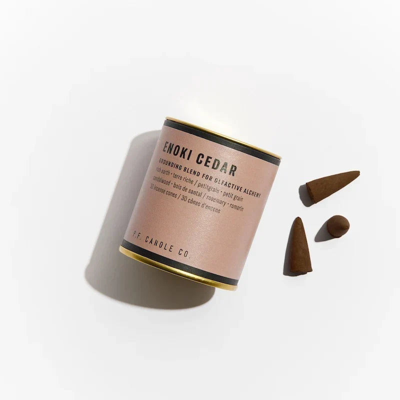 P. F. Candle Co. Enoki Cedar Incense Cones