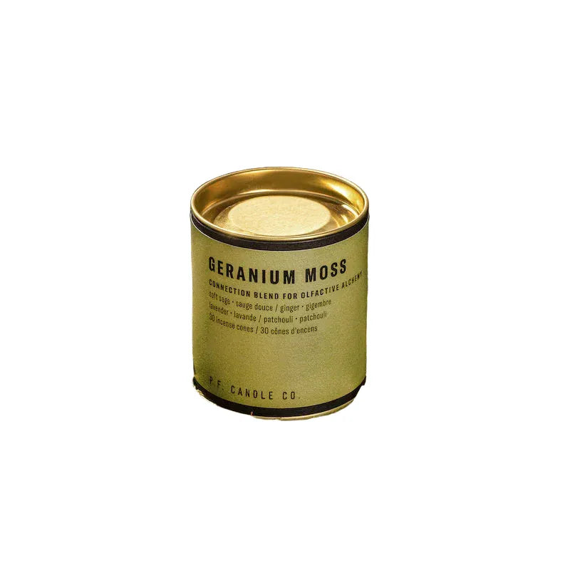 P. F. Candle Co. Geranium Moss Incense Cones