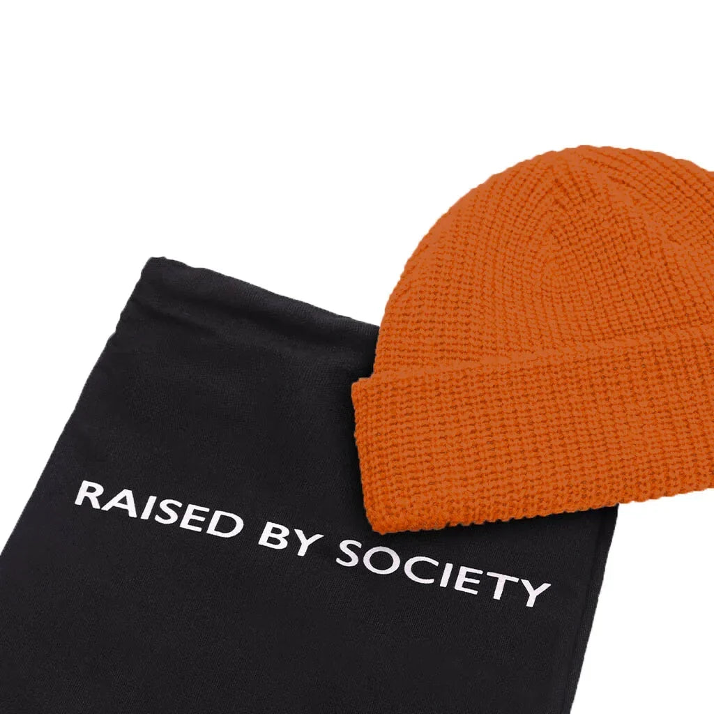 BURNT ORANGE FISHERMAN BEANIE