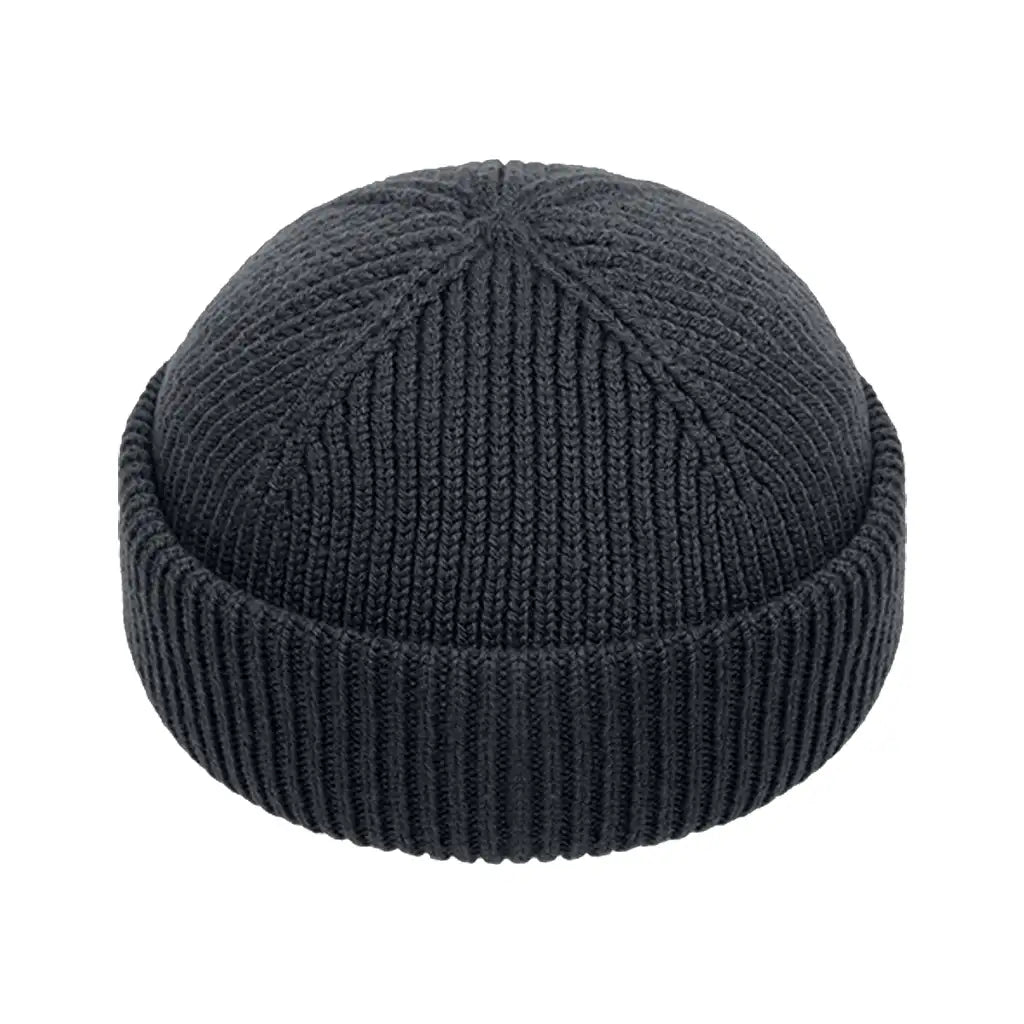 CHARCOAL SHORT BEANIE