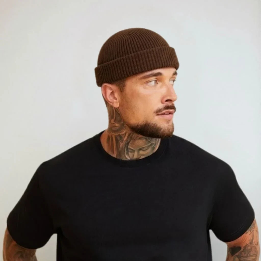 COFFEE BROWN FISHERMAN BEANIE PRO