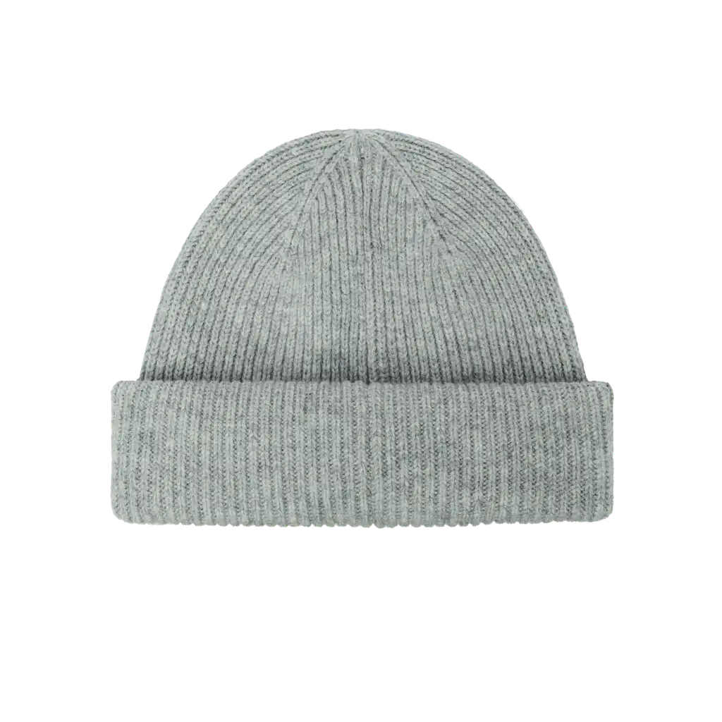 LIGHT GREY SHORT BEANIE
