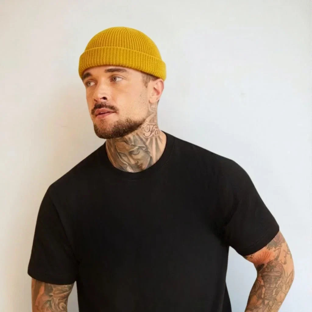 MUSTARD FISHERMAN BEANIE PRO