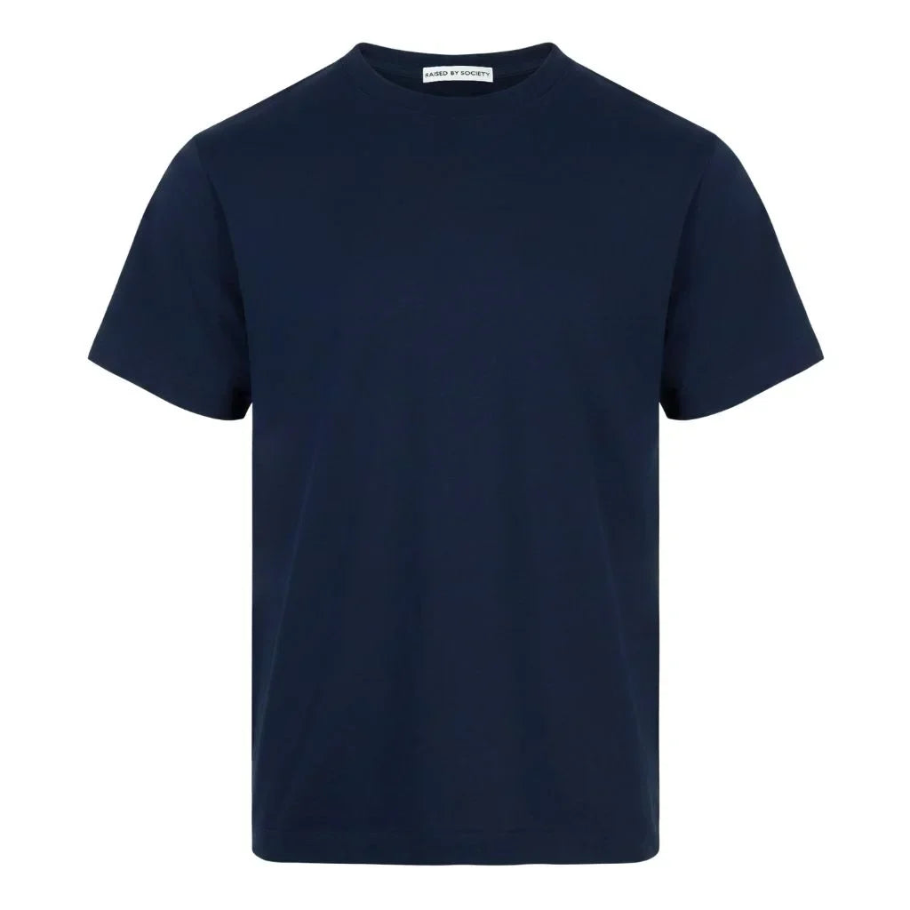 NAVY LOOPWHEELED T-SHIRT