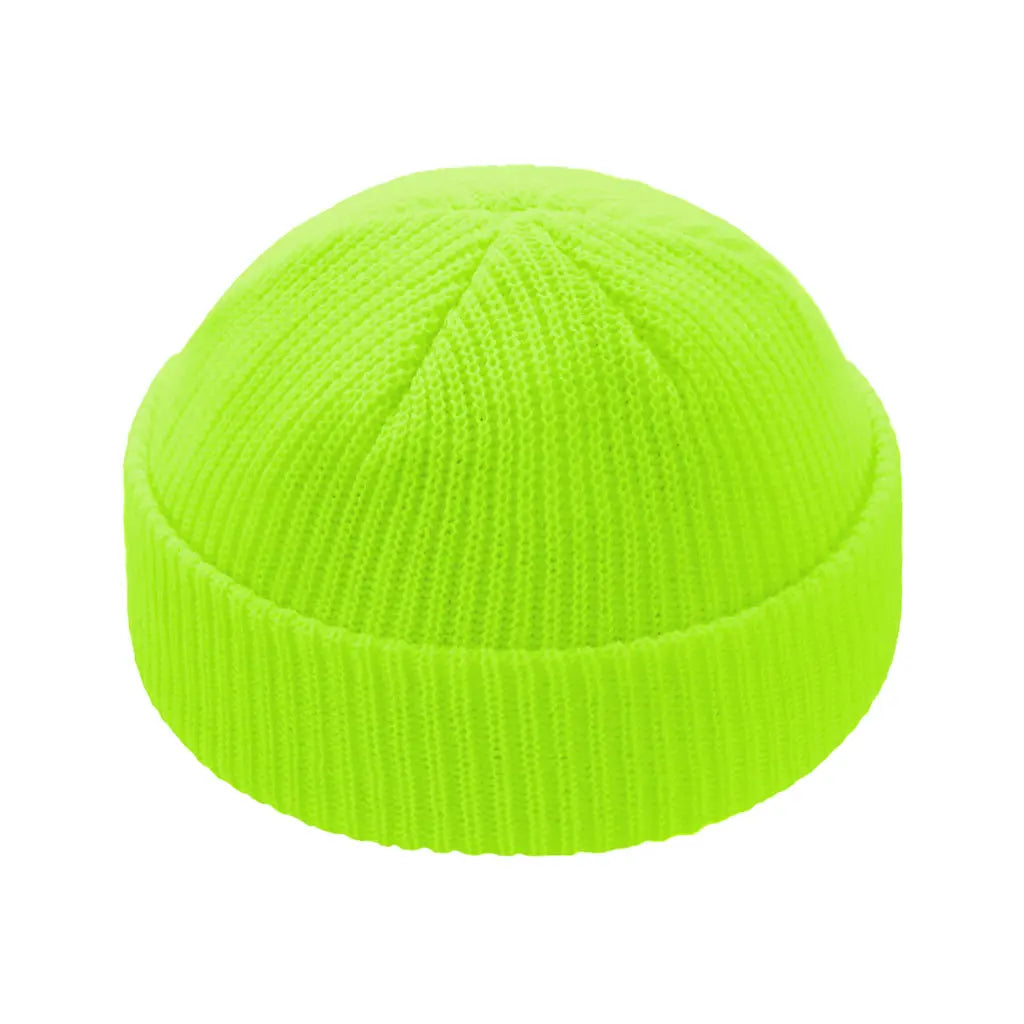 NEON YELLOW FISHERMAN BEANIE