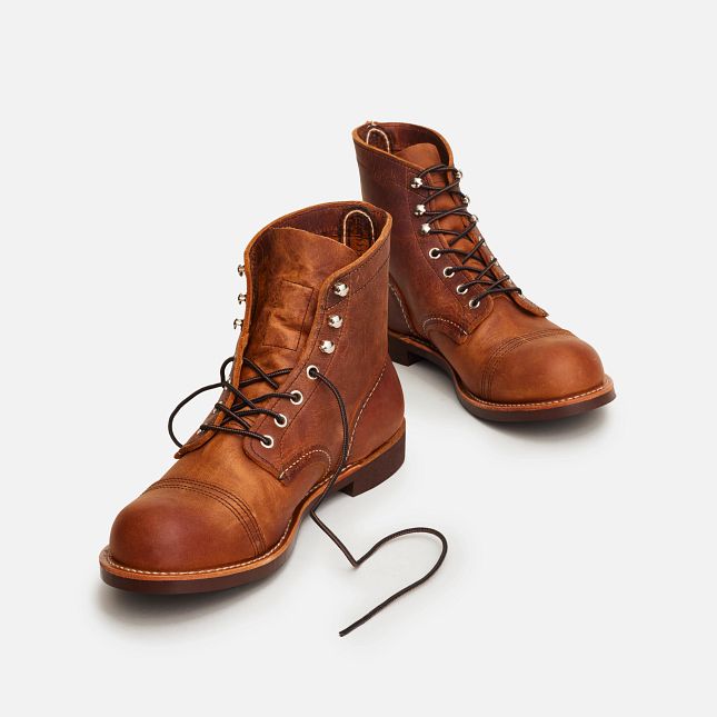 Red Wing Men's Iron Ranger 6-Inch Boot in Copper Rough & Tough Leather