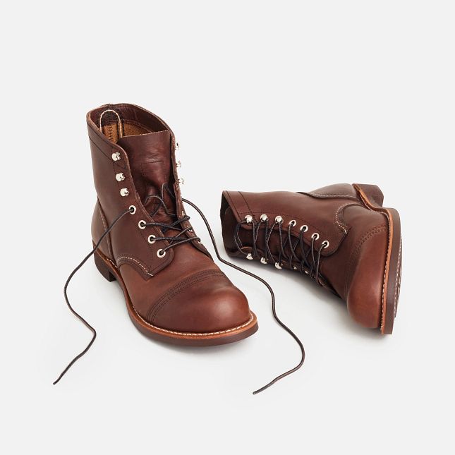 Red Wing Men's Iron Ranger 6-inch Boot 8111 In Amber Harness Leather
