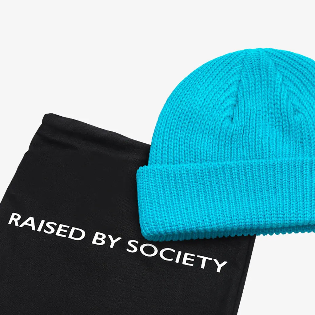 UNIVERSITY BLUE FISHERMAN BEANIE