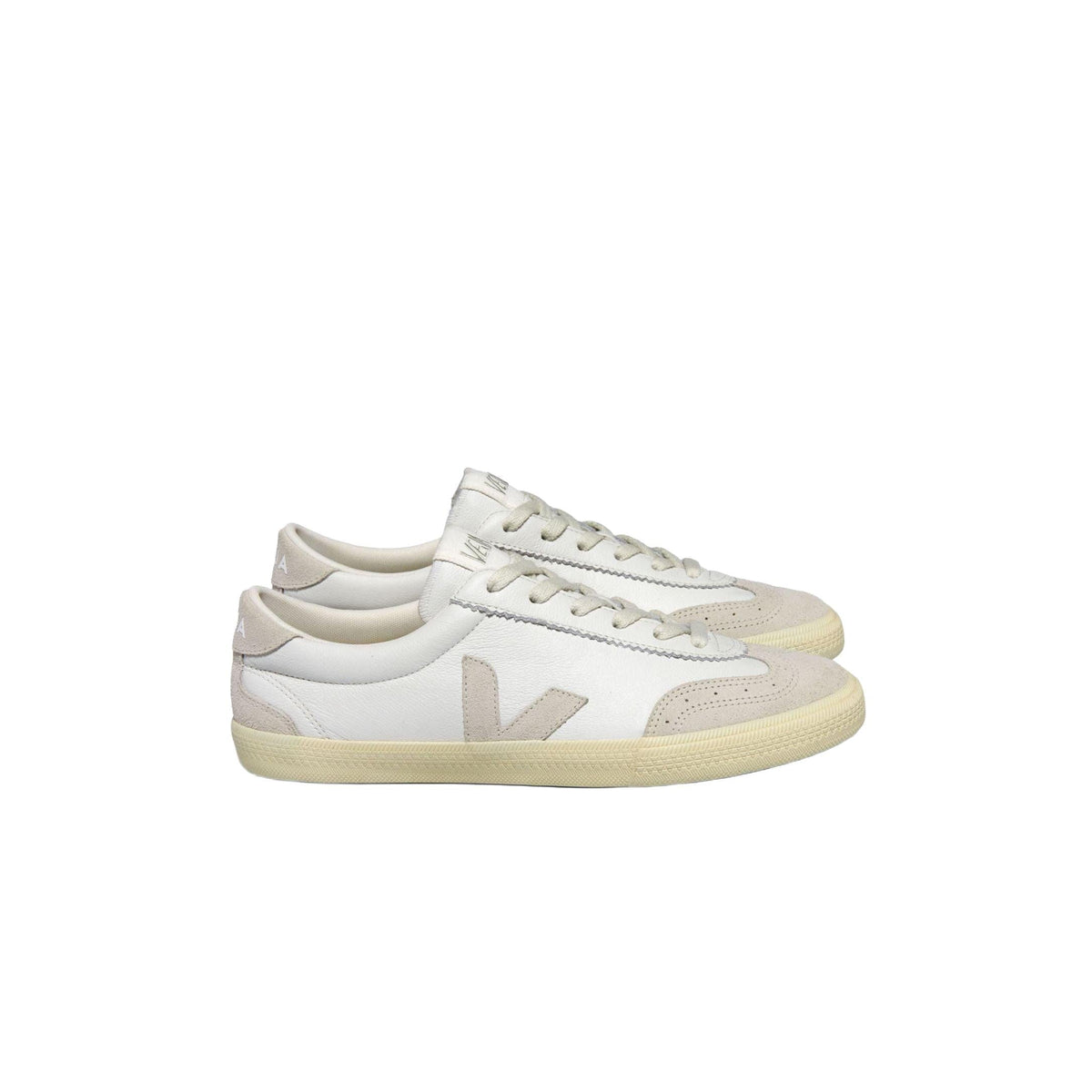 Veja Women's Volley Leather Sneaker in White Natural