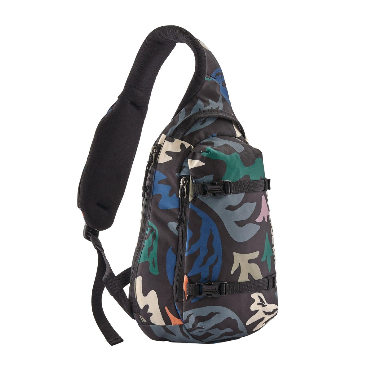 Patagonia Atom Sling Bag 8L in Kaleido: Black