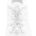 Solid No-Tie Shoelaces in White