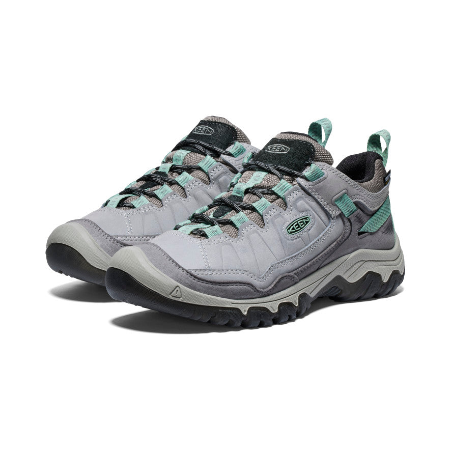 Keen Women's Targhee IV Waterproof Hiking Shoe in Alloy Granite Green
