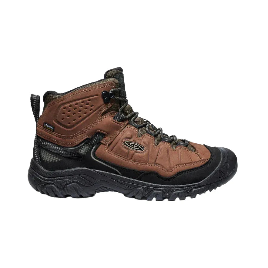 Keen Men's Targhee IV Waterproof Hiking Boot in Bison Black