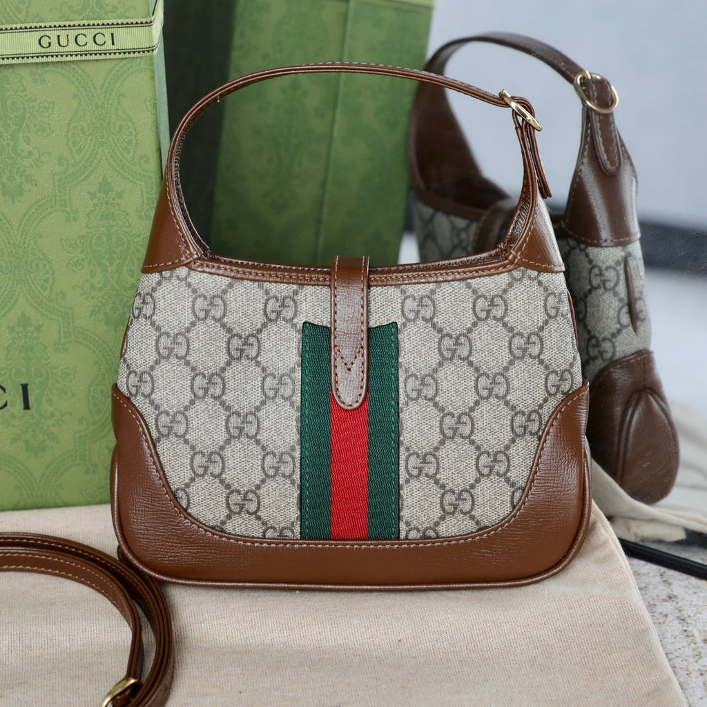 Gucci Jackie 1961 GG Canvas Shoulder Bag-637092