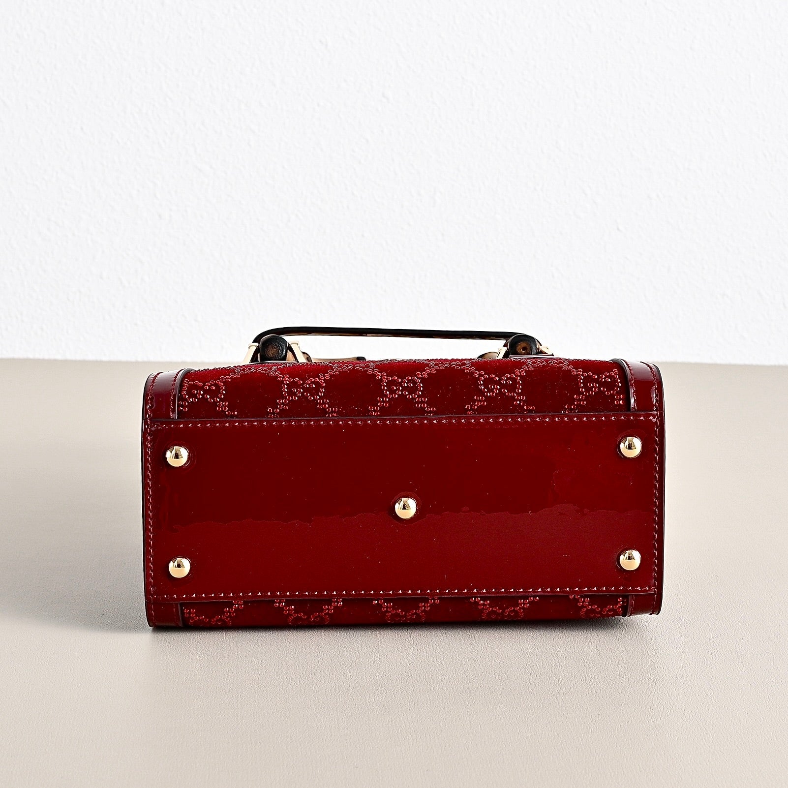 Gucci Diana Crystal Bamboo Top Handle Bag-675800