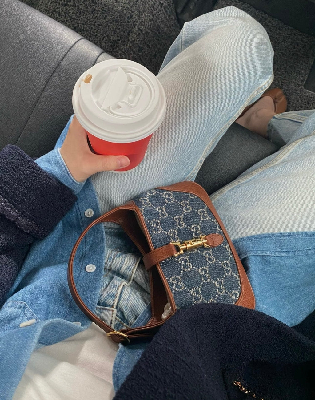 Gucci Jackie 1961 GG Canvas Shoulder Bag-637092