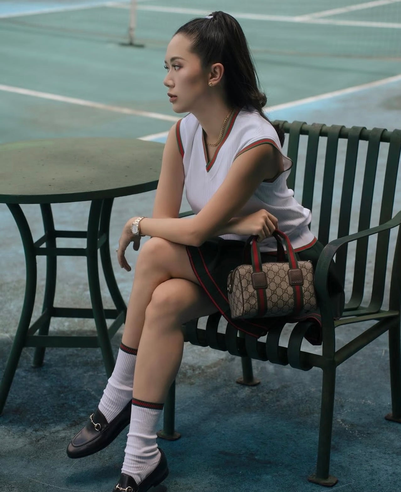 Gucci Ophidia Denim Web Pillow Bag – 859975